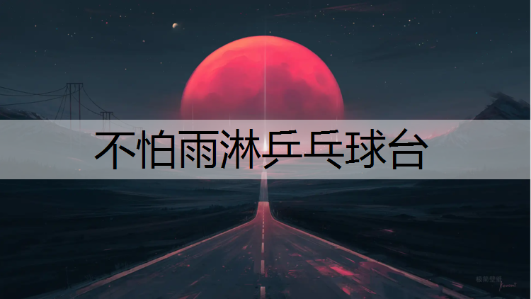 不怕雨淋乒乓球台
